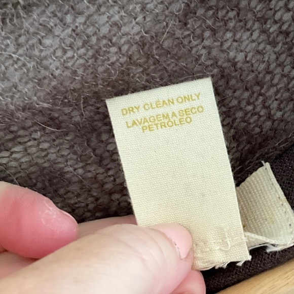 Anthropologie x Shae Knit Sweater vest Open Cardigan Brown Silk Cashmere Sz XS - Picture 6 of 12